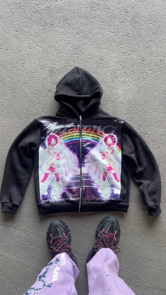 Black "Space Slut" hoodie
