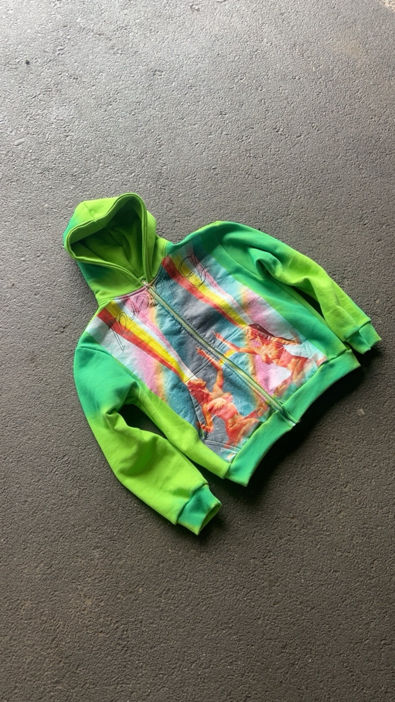 Green "Space Slut" hoodie