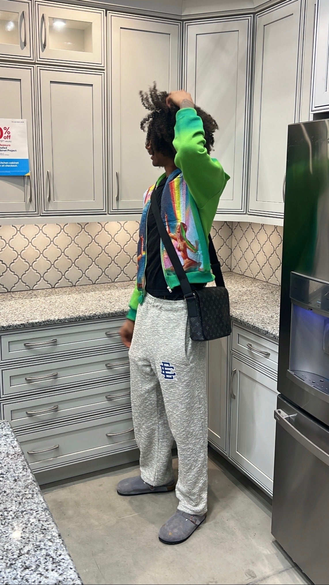 Green "Space Slut" hoodie