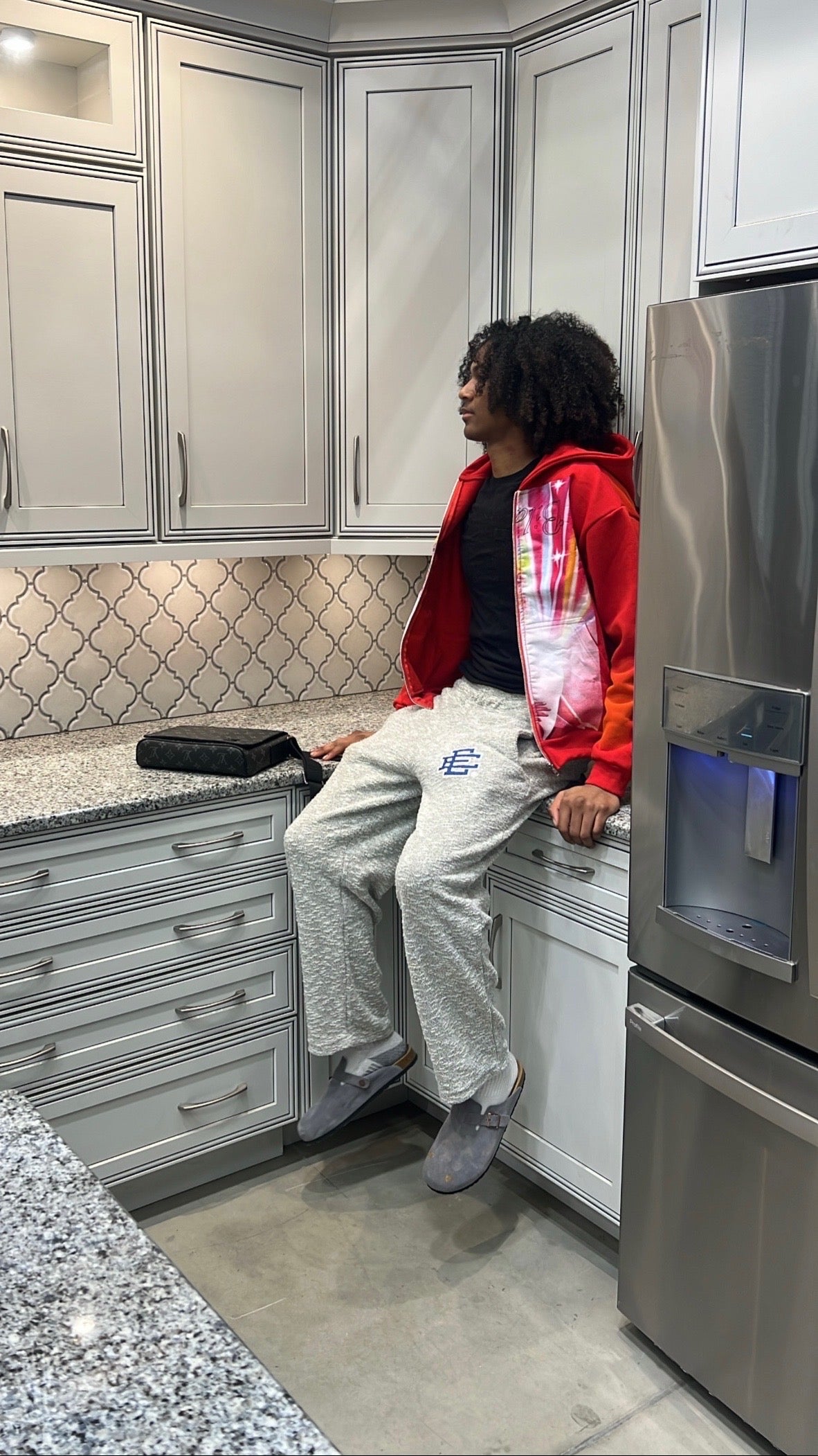 Red "Space Slut" hoodie