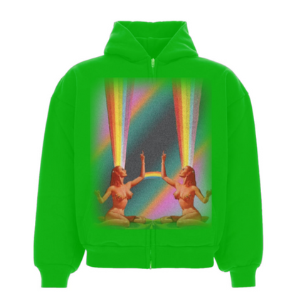 Green "Space Slut" hoodie