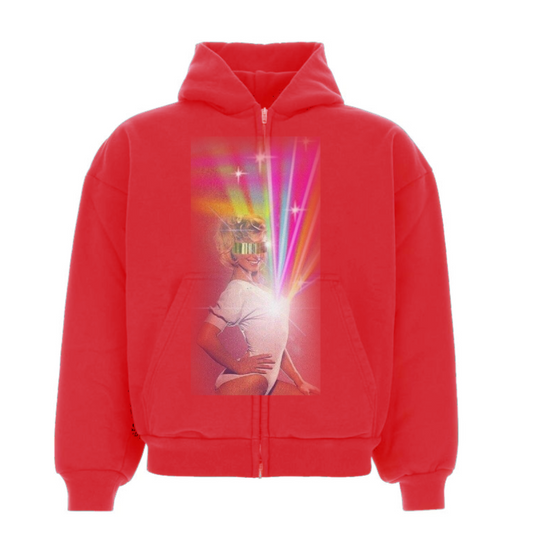 Red "Space Slut" hoodie
